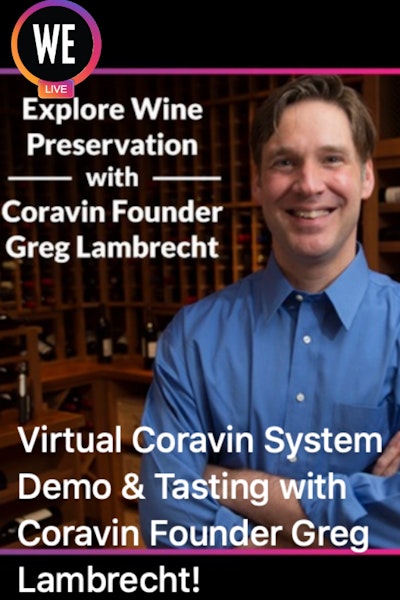 WE Coravin Video Poster Website